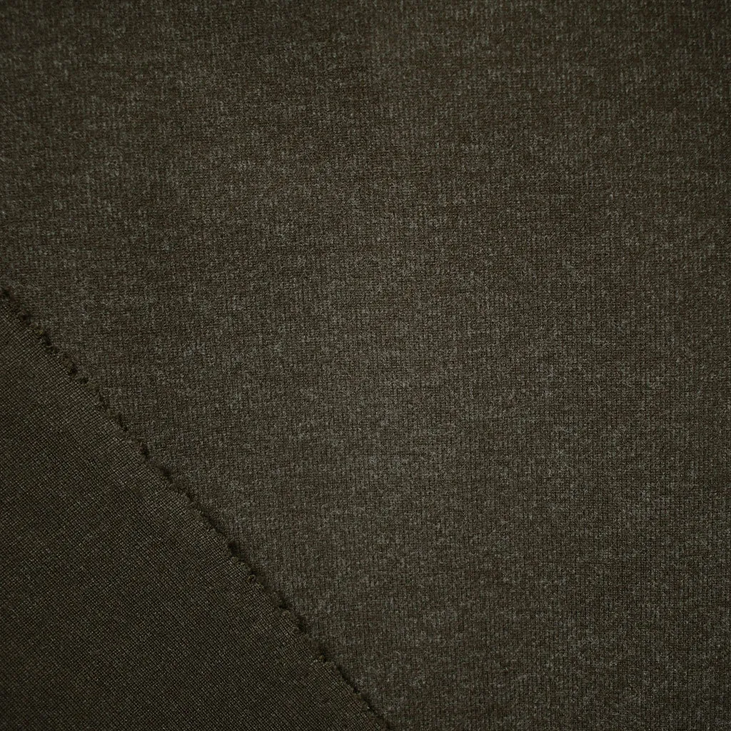 Soft Brushed Ponte Knit Dark Olive
